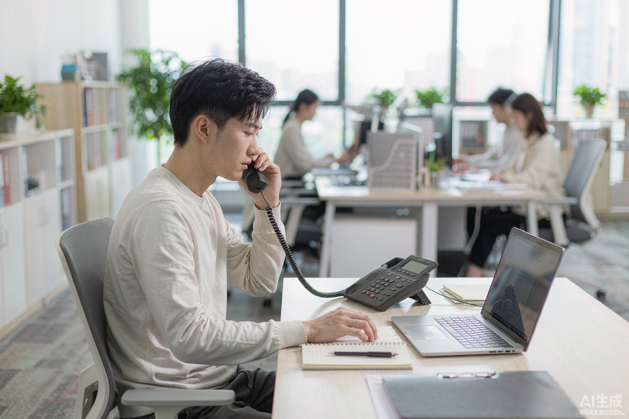 前台人员戴耳麦接听,座机同时振铃 前台人员戴耳麦接听,座机同时振铃